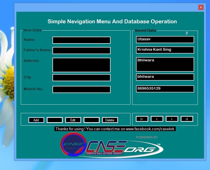 Navigation In SourceCodester